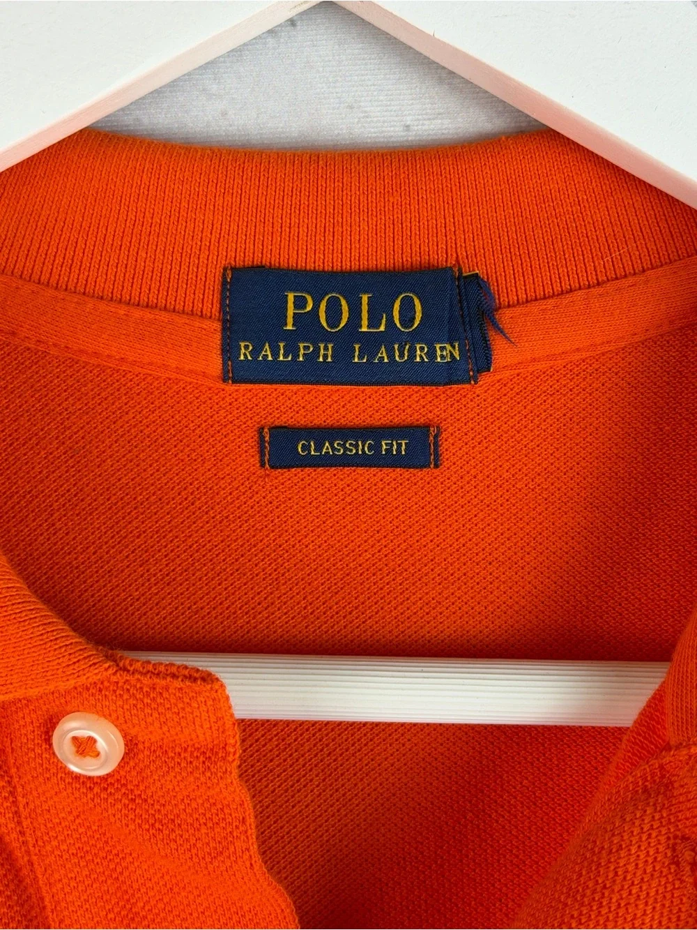 POLO RALPH LAUREN Orange Polo Shirt | Classic Prep | Golfcore | Resort Style | S